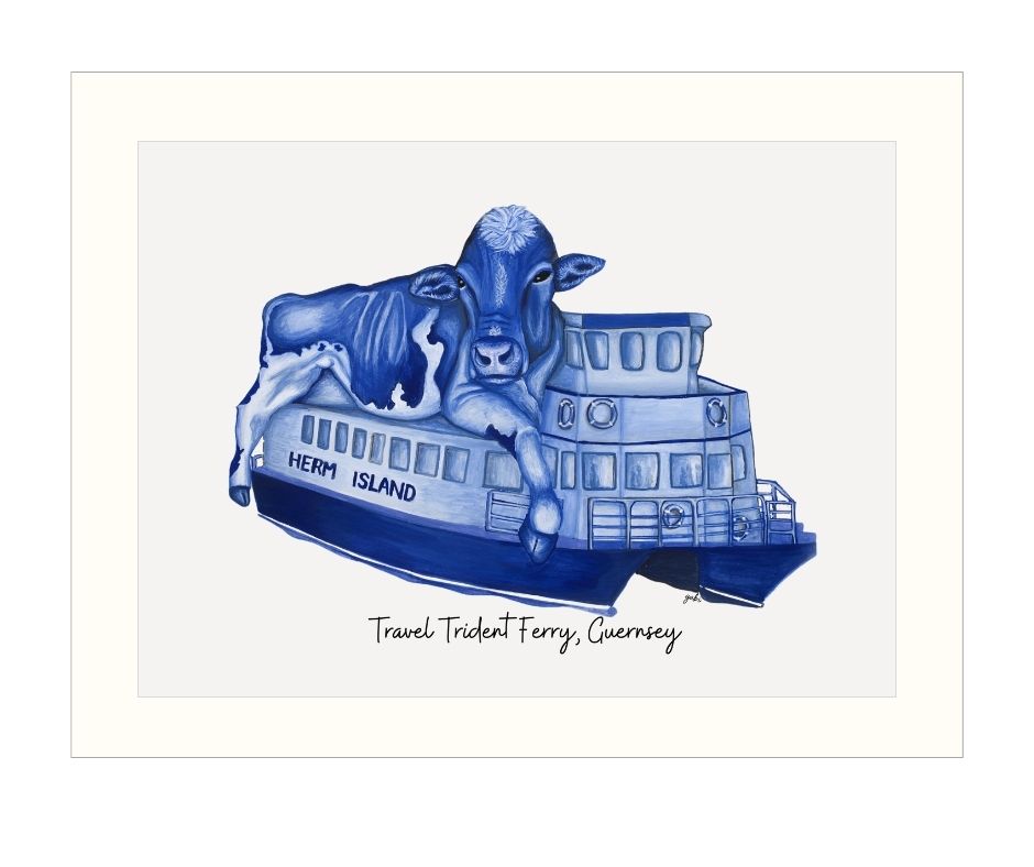 Mounted Giclee Prints - Cow & Trident Ferry