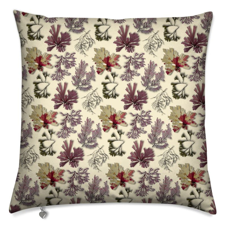 Coussin imprimé algues