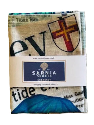 Jellyfish & Newspaper Teatowel