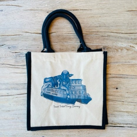 Sac en jute vache et trident