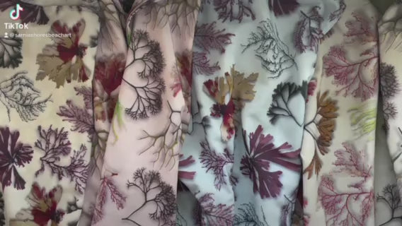 Four seaweed prints, designed by hand using real seaweed from Guerney beaches.  What's not to love!
