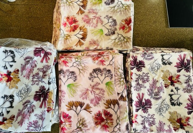 Foulard imprimé algues