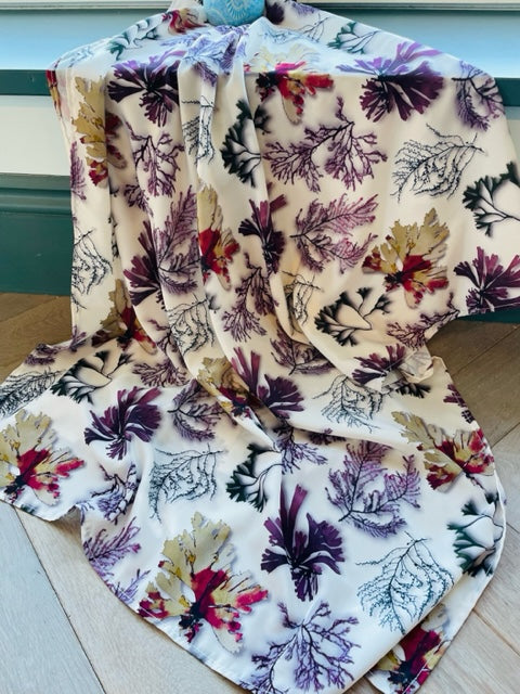 Foulard imprimé algues